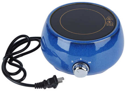 500W Elektrische Kachel Mok Warmer Mini Keramische Mute Koffie Heater Fornuis Voor Thuisgebruik 220V Blauw