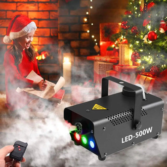 500W Fog Machine With LED Lights,Disinfection LED Smoke Machine With Wireless Remote Control For Weddings, Holidays Parties Show