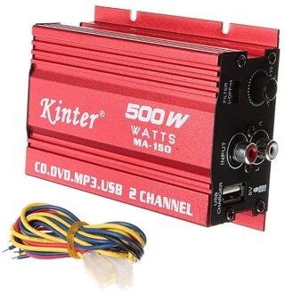 500W Ma-150 DC9-14V 2 Kanaals Mini Hi-Fi Stereo Audio Versterker Amp Cd Dvd MP3 Usb Subwoofer Voor auto Motorfiets Audio Systeem