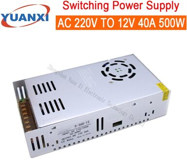 500W Schakelende Voeding Ac 110V-220V Naar 12V 40A 500W