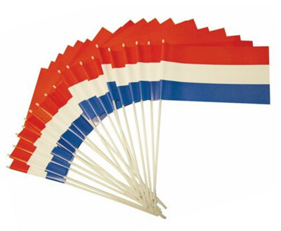 500x Plastic zwaaivlaggetje Holland