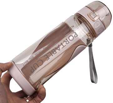 501-600Ml Drinkbeker Fles Waterkoker Met Stro Voor Outdoor Sport Travel Flessen Bpa Gratis Gym ruimte Kopjes roze