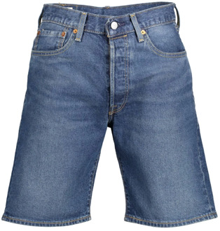 501 Hemmed Short Bleu Eyes Break Short 36512-0152 Levi's , Blauw , Heren - W31,W38,W28,W33,W36,W34,W32