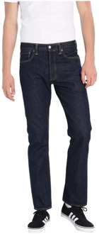 501 high rise straight leg jeans in donkere wassing Indigo - W38/L32