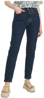 501 Original high waist straight leg cropped jeans Indigo - W26/L28