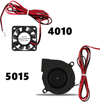 5015 4010 12V&24V Cooling Turbo Fan Brushless 3D Printer Parts 2Pin For Extruder DC Cooler Blower Part Black Plastic Fans