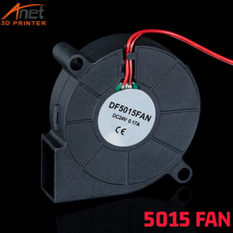 5015/4010/4020 Blower Turbo Fan High quality Cooling DC 24V/12V Black Brushless Plastic Fans for 3D Printer Accessories