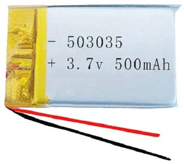 503035 3.7V 500Mah Lithium Polymeer Batterij Li Po Ion Lipo Oplaadbare Batterij Voor Vr Gps MP4 Dvd Mobiele telefoon Speaker Navigatie