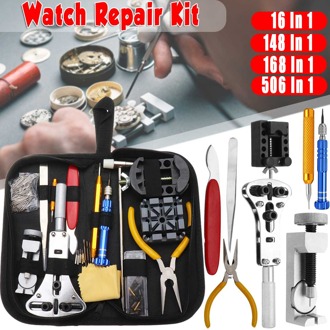 506Pcs Horloge Reparatie Tool Kit Horlogemaker Horloge Link Pin Remover Opener Repair Tool Set Lente Bar Remover