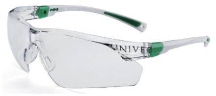 506UP 506U-03-00 Veiligheidsbril Incl. anticondens-bescherming, Incl. UV-bescherming Wit, Groen DIN EN 166