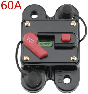 50A 60A 80A 100A 125A 150A 200A Optionele Car Audio Inline Circuit Breaker Zekering Voor 12V Bescherming SKCB-01-100A Donkergrijs