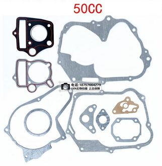 50cc Motor Pakking 110cc 125cc Zongshen Loncin Lifan 70cc 90cc Dirt Pit Bike Aap Kayo Motorfiets Cilinder 52.4Mm 54mm Pakking 50cc gasket