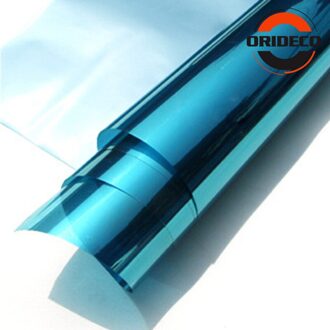 50Cm * 100/200/300/500Cm Spiegel Blauw-Zilver Solar Window Film Isolatie Uv reflecterende Een Manier Privacy Car Home Office Decoratie 50X500CM