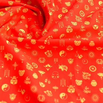 50Cm * 130Cm/Stuk, Puur Katoen Jaar Festival, Handtas, marionet Kleding, Tafelkleed, Gordijn Doek, Diy Handgemaakte Materialen