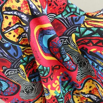 50Cm * 140Cm Etnische Afrikaanse Print Natuurlijk Linnen Katoen Stof Voor Naaien Kussen Tafelkleed Materiaal