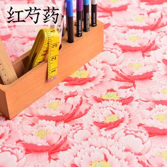 50Cm * 140Cm/Stuk, Pioen Bloemen, Puur Katoen, Kleding Tafelkleed, Gordijn, beddengoed, Marionet Doek, Diy Handgemaakte Materialen 2