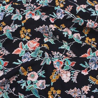 50Cm * 145Cm/Stuk, Grote Bloem Afdrukken Puur Katoen Doek, Shirt, Jurk, hoofddoek, Marionet, Gordijn, Tafelkleed, Diy Handgemaakte Materiaal