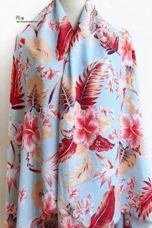 50Cm * 150Cm/Stuk, Bloemen Georgette Afdrukken Ongevoelig Verdikte Sneeuw Spinnen Doek, jurk En Rok Stof, Diy Handgemaakte Materiaal 3