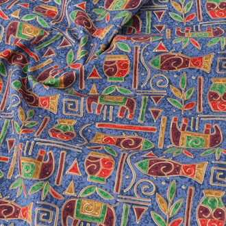 50Cm * 150Cm/Stuk, Olifant Totem Afdrukken, Pure Katoenen Canvas Stof, handtas Gordijn Tafelkleed Doek, Diy Handgemaakte Materiaal