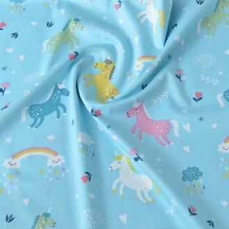 50Cm * 160Cm/Stuk, Cartoon Eenhoorn Puur Katoen, Kleding Beddengoed, Tafelkleed, gordijn Pop Doek, Diy Handgemaakte Materialen 2