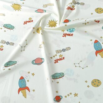 50Cm * 160Cm/Stuk, Cartoon Ruimte, Puur Katoen, Kleding, Beddengoed, marionet, Gordijn, Tafelkleed Doek, Diy Handgemaakte Materiaal