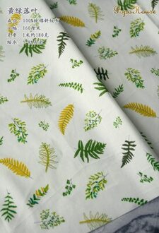 50Cm * 160Cm/Stuk, Groen Bos Bloem Blad Twill Katoenen Doek, Kleding Tafelkleed, gordijn Marionet Stof, Diy Handgemaakte Materiaal 10