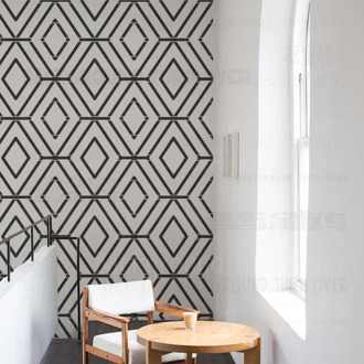 50cm 60cm Stencil Stencils For Walls Large Template Reusable Tile Flooring Decor Niche Wall Paint Geometric Luxury Diamond S038