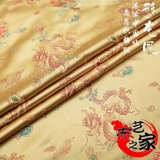 50Cm * 75Cm/Stuk, Dragon/Phoenix Zijde Gemengd Stof, Jurk, Tafel Vlag, gordijn, Kussen, Pop Stof, Diy Handgemaakte Materiaal 1