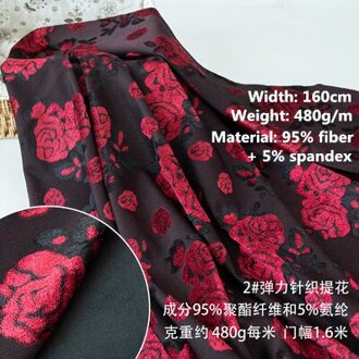 50Cm Breed, Herfst En Winter Verdikte Stretch Gedrukt Romeinse Katoen, Pluche Kledingstuk Broek Stof, diy Handgemaakte Materiaal 2