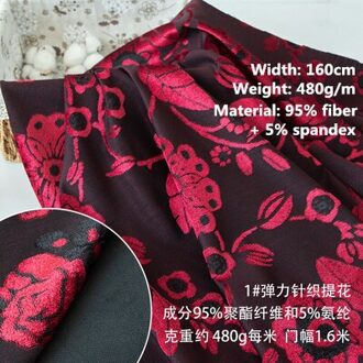 50Cm Breed, Herfst En Winter Verdikte Stretch Gedrukt Romeinse Katoen, Pluche Kledingstuk Broek Stof, diy Handgemaakte Materiaal 3