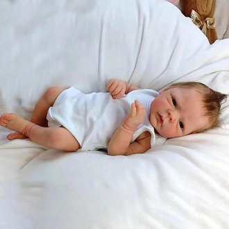 50CM Premie Bebe Doll Reborn Baby Dolls Realistic Newborn Baby Soft Full Body Silicone Sleeping Boy Doll