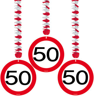 50e verjaardag versiering - Hangdecoratie Multikleur