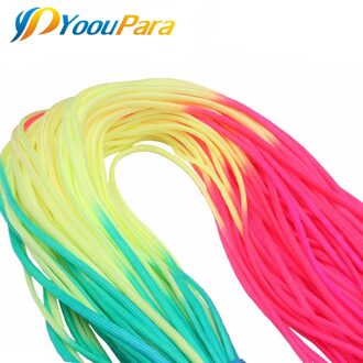 50FT Regenboog Paracord 4mm nylom 7 Stands Parachute 550lb Touw Voor Outdoor Camping Tent DIY Paracord Armband Cord