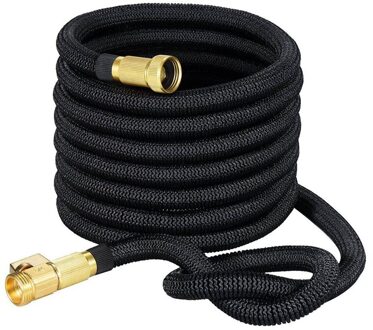50Ft Tuinslang Expandable Waterslang Latex Core 3/4 Inch Messing Fittingen Flexibele Uitbreiding Slang