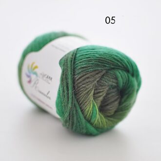 50g/ball Dik Sectie geverfd Regenboog Garen 100% Zuivere Wol Garen voor DIY Hand Breien Gehaakte Sjaal sjaal Draad XD003 N05