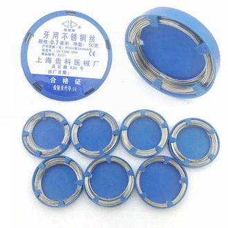 50g Dental Stainless Steel Wire For Orthodontic Teeth Surgical Instruments 0.5/0.6/0.7/0.8/0.9/1.0/1.2mm