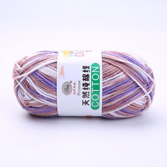 50Gram/Bal Segment Dye Katoen Melk Garen Haak Baby Wol Hand-Gebreide Garen Trui Pop Sjaal Benodigdheden 2