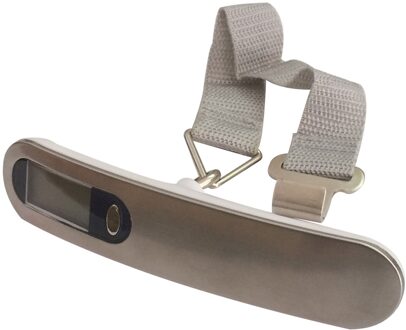 50Kg/110lb Smart Lcd Digitale Display Elektronische Weegschaal Mini Draagbare Keukenweegschaal Huishoudelijke Draagbare Opknoping Wegen Tool wit