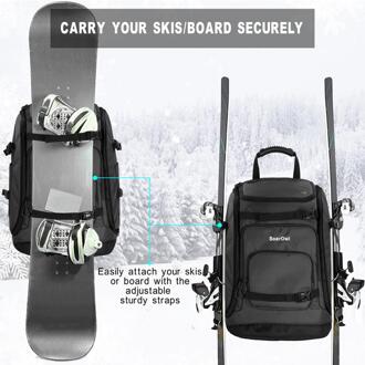 50L Ski Tas Waterdicht Verdikte Grote Capaciteit Ski Boot Zak Kan Zetten Ski Helmen, Brillen, Kleding, etc. Kan Hangen Ski 'S