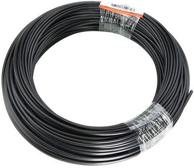 50M/roll Solid Core Fiber Optic End Glow Inner Dia 2mm/3mm Optical Fiber Cable with Black PVC Jacket for DIY Optic Fiber light