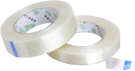 50meter High Strength Transparent Grid Tape Glass Fiber Reinforced Plastic Waterproof and Wear-resistant Adhesive Tape 5-30mm