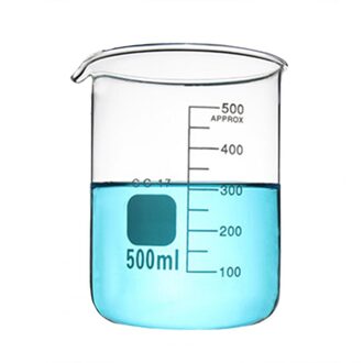 50Ml/100Ml/250Ml/500Ml/1000Ml/2000Ml Transparant Hittebestendig glas Beker Schaal Dikker Maatbeker Voor Lab Loodvrij