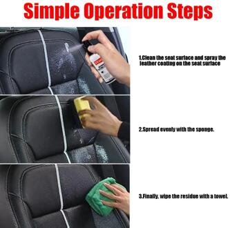 50ml Auto Leer Foam Stomerij Interieur Droog Reinigingsmiddel Interieur Schoonmaken Loopvlakvernieuwing Middel Auto Accessoires