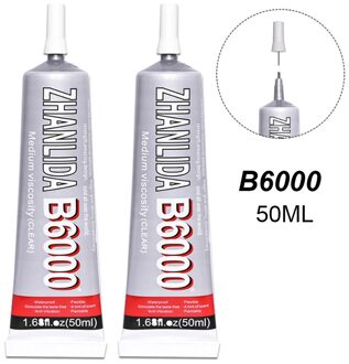 50Ml B6000 Lijm Telefoon Screen B7000 Super Sterke Lijm Stof Textiel T7000 Sieraden Kraal Glas Papier Foto School E7000 t9000 B6000 50ml 1stk