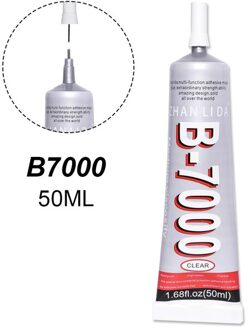 50Ml B6000 Lijm Telefoon Screen B7000 Super Sterke Lijm Stof Textiel T7000 Sieraden Kraal Glas Papier Foto School E7000 t9000 B7000 50ml 1stk
