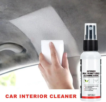 50ML Car Seat Interior Cleaner Safe Auto Roof Instrument Auto Leather Clean Dressing Cleaner With Fabric Plastic For Universal