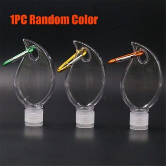 50Ml Draagbare Hartvorm Lege Hervulbare Fles Met Sleutelhanger Haak Reizen Handdesinfecterend Fles Haak Sleutelhanger Carrier 2