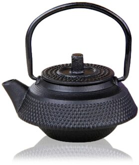 50Ml Mini Ijzer Theepot Thee Huisdier Ornamenten Handgemaakte Gietijzeren Pot Palm Pot Thee Tafel Kleine Decoratie Thee Set zwart B