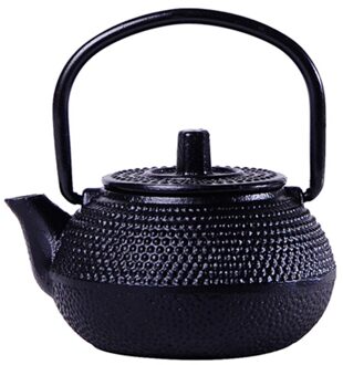 50Ml Mini Ijzer Theepot Thee Huisdier Ornamenten Handgemaakte Gietijzeren Pot Palm Pot Thee Tafel Kleine Decoratie Thee Set zwart