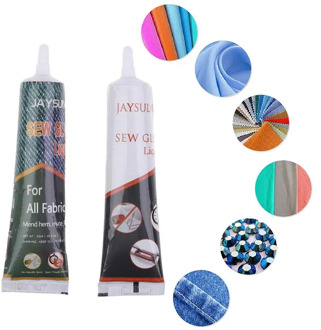 50ML Sew Glue Liquid Bonding Glue Repair For Clothes Denim Leather Fabric Decorative Crafting Natural Synthetic Fabric